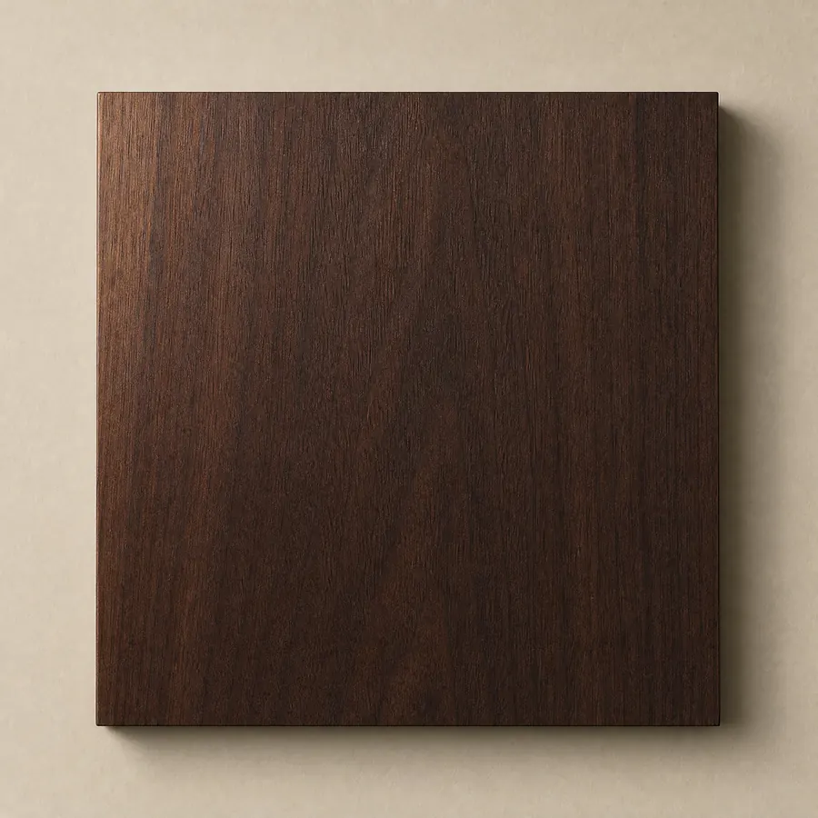 American walnut finish sample